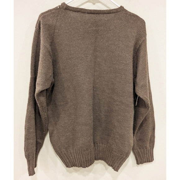 Vintage Country Suburbans Knit Cozy House Farm Sweater Size Large - Picture 6 of 7